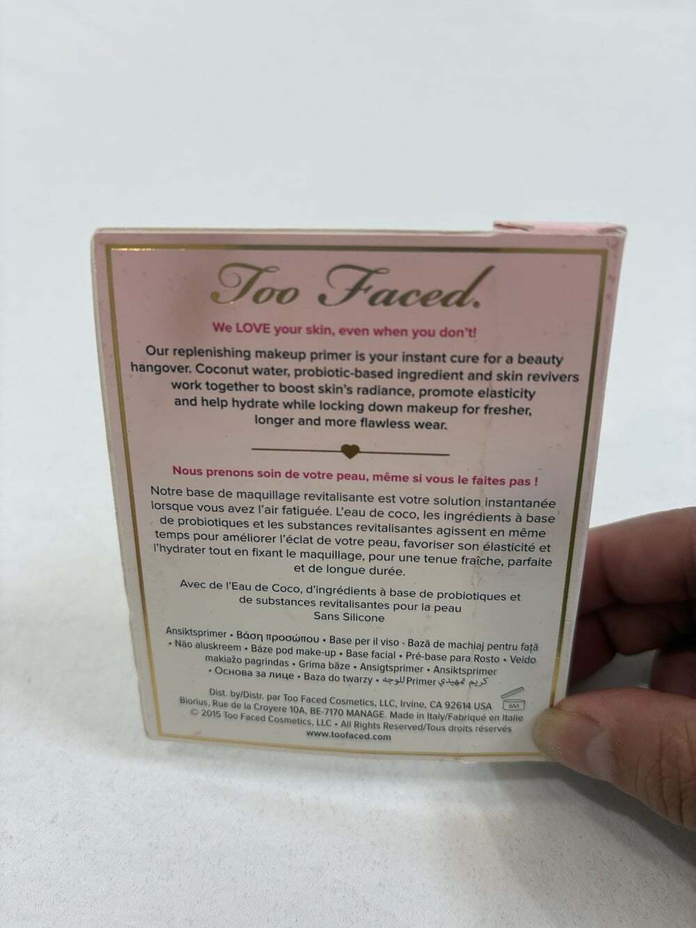 Too Faced Hangover Rx Replenishing Face Primer 5mL / 0.16 Fl Oz DELUXE SAMPLE - Picture 2 of 4